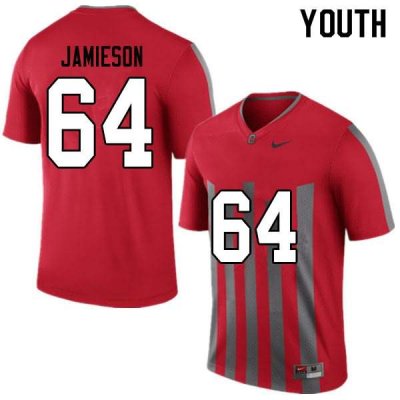 NCAA Ohio State Buckeyes Youth #64 Jack Jamieson Throwback Nike Football College Jersey ZLM8445KZ